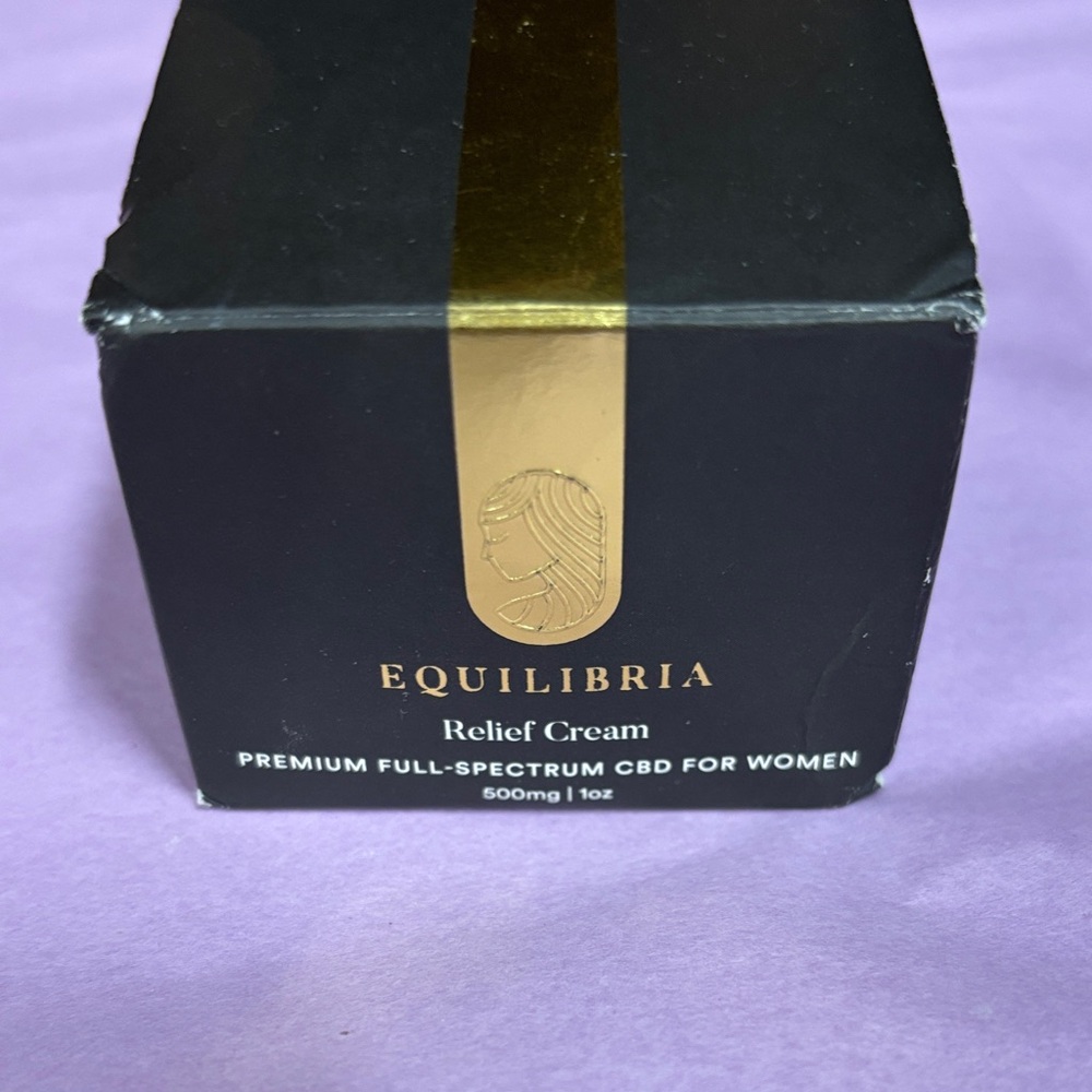 EQUILIBRIUA CBD NIB Relief Cream - Black and Gold